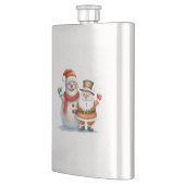 Santa en zijn Frosty Buddy Flacon (Links)