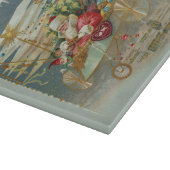 Santa en zijn geweldige vliegmachine snijplank (Hoek)