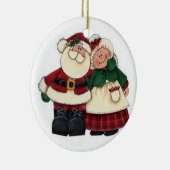 SANTA EN ZIJN MRS KERST ORNAMENT (Rechts)