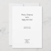 Santa en zijn slee in de nachtelijke hemel platte (Achterkant)