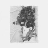 Santa en Zijne renrendiervis Fleece Deken (Voorkant)