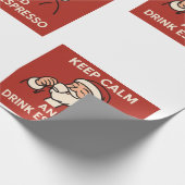 Santa Espresso Cadeaupapier (Hoek)