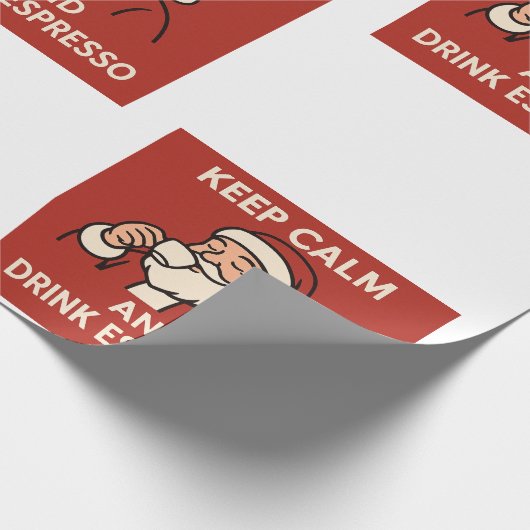 Santa Espresso Cadeaupapier (Hoek)