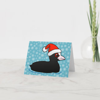 Santa Eurasian Coot Feestdagen Kaart