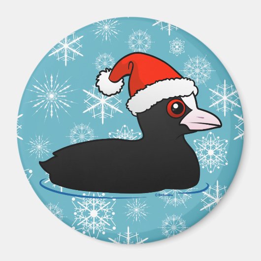 Santa Eurasian Coot Magneet (Voorkant)