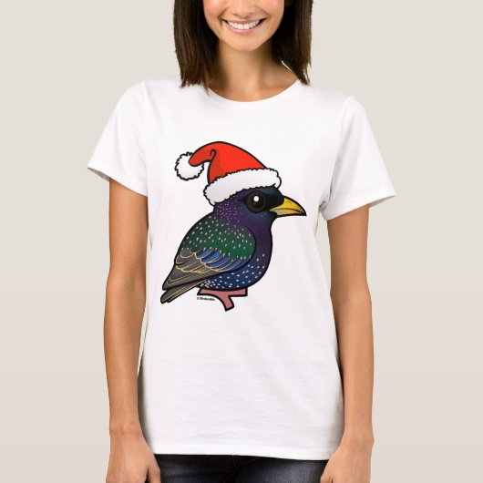 Santa European Starling T-shirt (Voorkant)