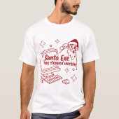 Santa.exe Has Stopped Working – Funny Christmas Co T-shirt (Voorkant)