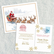 Santa Express Briefkaart voor kinderen