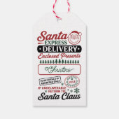 Santa Express Delivery Cadeaulabel (Achterkant)