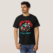 Santa Express – Holiday Delivery Design T-shirt (Voorkant volledig)