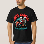 Santa Express – Holiday Delivery Design T-shirt (Voorkant)