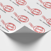 Santa express-mail: levering Noordpool Cadeaupapier (Hoek)