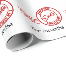 Santa express-mail: levering Noordpool Cadeaupapier