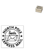 SANTA EXPRESS MAIL RUBBER STAMP RUBBERSTEMPEL (Gestempeld)