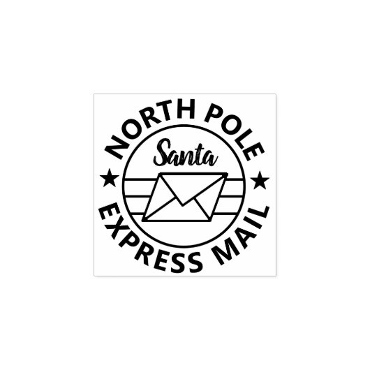SANTA EXPRESS MAIL RUBBER STAMP RUBBERSTEMPEL (Afrduk)