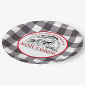 Santa Express Trein Papieren Bordje (Gekanteld)