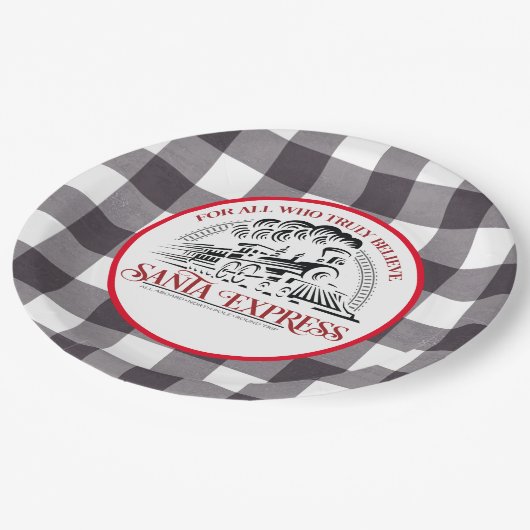 Santa Express Trein Papieren Bordje (Gekanteld)