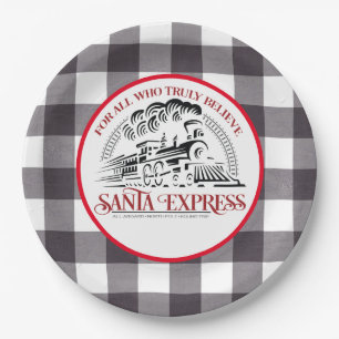 Santa Express-trein Papieren Bordje