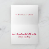 Santa Express vliegtuig voor autisme Feestdagen Kaart (Binnen)