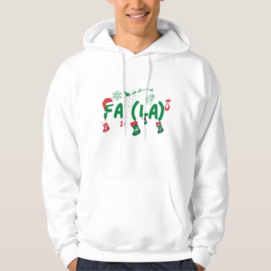 Santa Fa La 8 Favoriete Vakantie Grappige Wiskunde Hoodie (Voorkant)