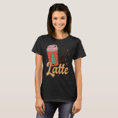 Santa Fa La La La Latte Christmas Math Teacher Lif T-shirt (Voorkant volledig)