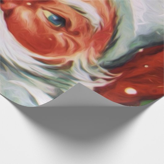 Santa Face 1 Cadeaupapier (Hoek)