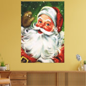 Santa Face 1 Canvas Afdruk (Insitu (Woonkamer))