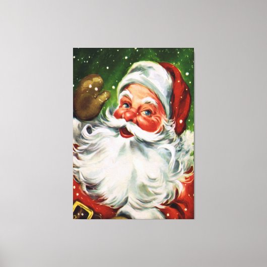 Santa Face 1 Canvas Afdruk (Voorkant)
