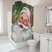 Santa Face 1 Douchegordijn (In situ)