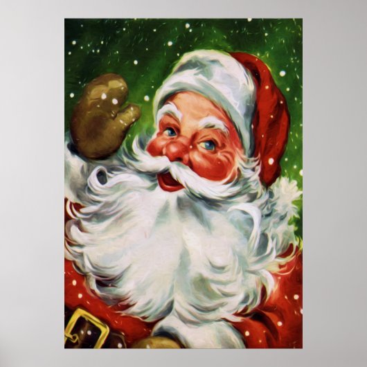  Santa Face 1 Poster (Voorkant)