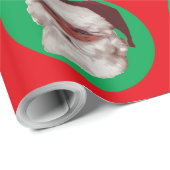 Santa Face Cadeaupapier (Rol Hoek)