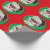 Santa Face Cadeaupapier (Hoek)