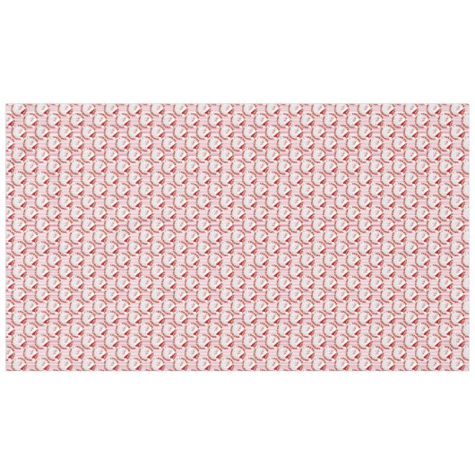 Santa Face Circles, Red Stripes-TABLECLOTH 60x104 Tafelkleed (Voorkant (Horizontaal))