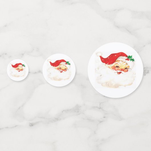  Santa Face Confetti (Achterkanten)