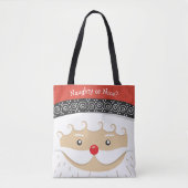 Santa Face Design Canvas tas (Voorkant)
