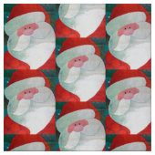 Santa Face Fabric Stof (Swatch)
