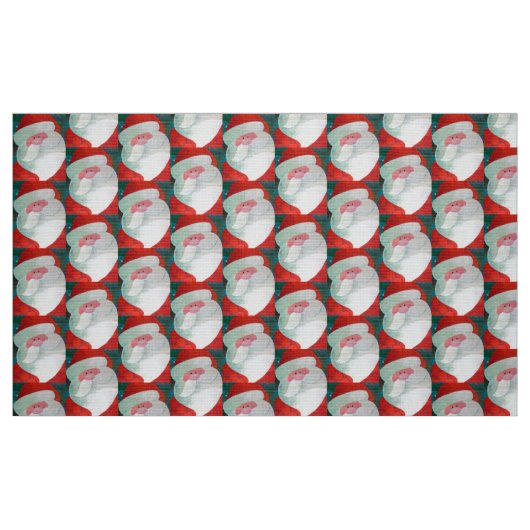 Santa Face Fabric Stof (Fat Quarter)