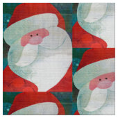 Santa Face Fabric Stof (Close Up)