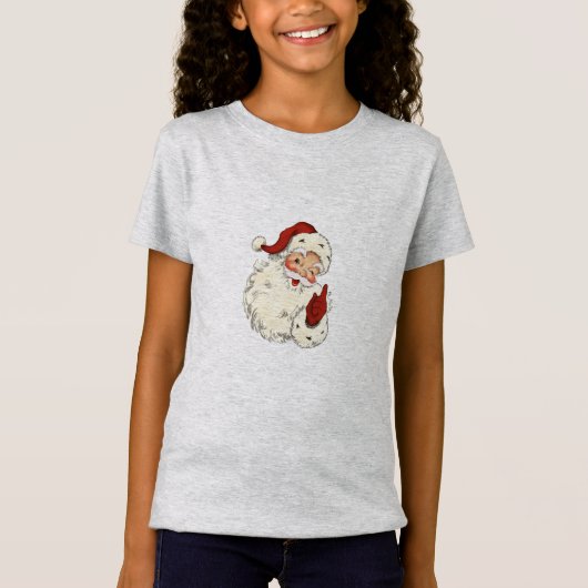 Santa Face Fine Jersey T-shirt (Voorkant)