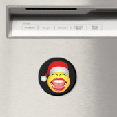 Santa Face Funny kerstvriendje Magnet (Insitu (Vaatwasser))
