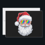 Santa Face Gay Zonnebrillen Kerst Kerstmis LGBTQ Feestdagenkaart<br><div class="desc">Santa Face Gay Zonnebrillen Kerst Kerstmis LGBTQ</div>