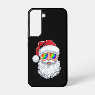 Santa Face Gay Zonnebrillen Kerst Kerstmis LGBTQ Samsung Galaxy Hoesje