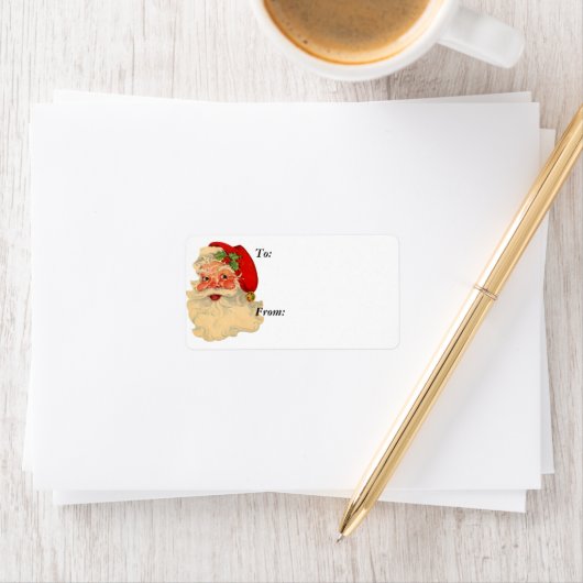 Santa Face Gift Label (Insitu)