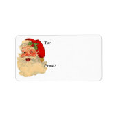 Santa Face Gift Label (Voorkant)