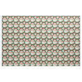 Santa Face Green Stof (Yard (91,4 cm))
