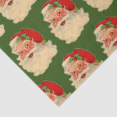  Santa Face Green Tissuepapier (Detail)