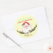 Santa Face kerstcadeau Stickers (Envelop)