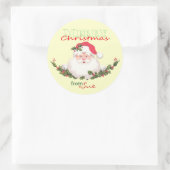 Santa Face kerstcadeau Stickers (Tas)