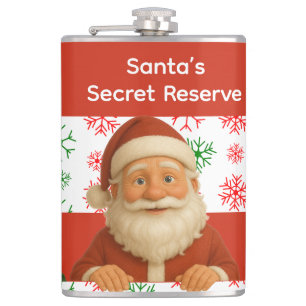 Santa Face Kerstgeest Noordpool Vinyl Wrap Heupfles