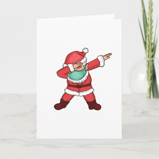Santa Face Mask doken Kaart (Voorkant)